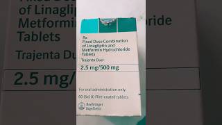 Trajenta Duo 25 MG  500 mg linagliptin 25 mg metformin hydrochloride IP 500 mg [upl. by Selie]