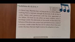 Galatians 415 KJV song Practice [upl. by Erhart199]