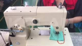 KL13024W Singledouble Needledouble Chain Stitch 4 Point Zigzag Machine [upl. by Nilya]