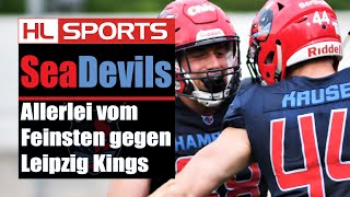 Auswärts zu Hause Sea Devils mit Allerlei vom Feinsten gegen Leipzig Kings I ELF 10 [upl. by Nolahp296]