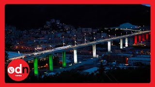 New Genoa Bridge Opened Two Years After Deadly Morandi Collapse [upl. by Tacita101]