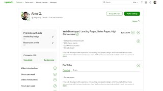 Where to find Upwork profile link for freelancers [upl. by Sanfo]