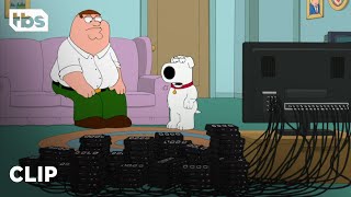 Family Guy Peter Tries to Save TV Clip  TBS [upl. by Eetsirk]