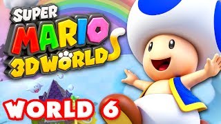 Super Mario 3D World  World 6 100 Nintendo Wii U Gameplay Walkthrough [upl. by Ignatius516]