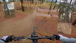 First Full Runs of 2022 at Beacon Hill Mountain Bike Trails Spokane WA MTB [upl. by Alithia]