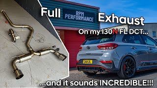 My New Full Exhaust sounds INCREDIBLE on my I30N FL DCT by RPM PerformanceTurbo back full sound [upl. by Iverson482]