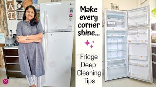 Sparkling Clean Your Fridge with me  Deep Clean A Fridge amp Freezer  Inside Out  Home HashTag Life [upl. by Carmena]