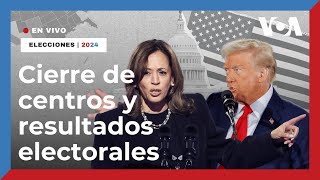 EN VIVO  Cierre de centros y resultados de elecciones Estados Unidos 2024 ¿Trump o Harris [upl. by Halas]