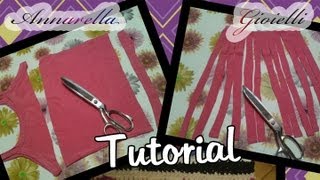 Tutorial  Creare la fettuccia dalle magliette  Riciclo creativo [upl. by Aranaj]