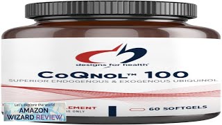 Designs for Health CoQnol 100mg CoQ10 Ubiquinol with Superior Bioavailability  Review [upl. by Jeniece563]