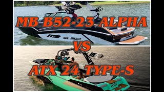 Battle of the Boat Demos 2021 ATX 24 TypeS vs 2021 MB B5223 Alpha [upl. by Ardolino]