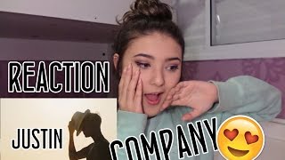 Company  Justin Bieber REACTION [upl. by Iatnahs]