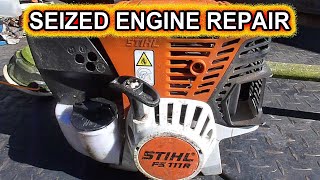 How To Repair A Seized Stihl 4Mix FS111R KM131R FS131R KM131R [upl. by Habas]