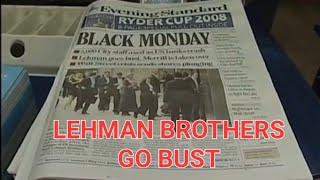 LEHMAN BROTHERS GOES BANKRUPT [upl. by Itnahs]