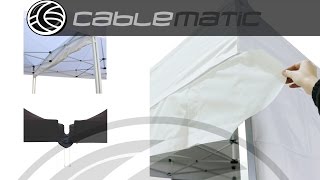 Canal vierteaguas para carpa plegable 3m distribuido por CABLEMATIC ® [upl. by Gael]