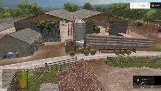 Selling 15m loggs and wood chipping  Knaveswell Farm  Farming Simulator 2015  Episode 5 [upl. by Zins539]