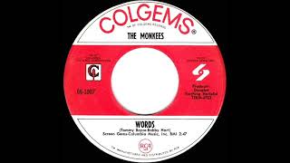 1967 HITS ARCHIVE Words  Monkees mono 45 [upl. by Illene]