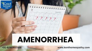 Amenorrhea [upl. by Marjory]