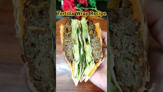 Tortilla Wrap Recipe  Trending Chapli Kebab Recipe  trending food recipe [upl. by Herriott]