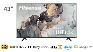 Hisense A6 Series 43 Inch 4K UHD Smart Google TV [upl. by Annawoj]