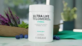 Ultra Life Telomeres Supplement Formula  Lmethylfolte 5MTHF B12 as Methylcobalamin  Codeage [upl. by Lhok690]