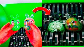 SHREDDING SQUISHY BUNNY STRESS BALLS  Satisfying Shredding Compilation [upl. by Fabiola]