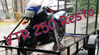 Honda Interceptor VTR 250 Buyback and restoration [upl. by Fulvia290]