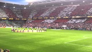 Previo Athletic Bilbao vs Sporting Lisboa Himno cantado [upl. by Yessej]