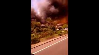 DRIVING THROUGH THE FLAMES OF THE SAN DIEGO FIRE [upl. by Amilah]