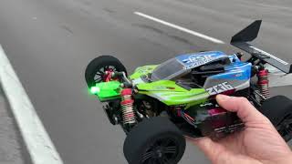 New World’s Fastest Wltoys 144001 114 scale buggy speed run 117 mph on 6s [upl. by Eulalie]