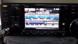 Kenwood TS2000 Vs Icom 7300 CW Narrow 20 meters  IW2NOY [upl. by Aramoy]