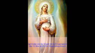 ORACION CAMINATA VIRGEN D LA ENCARNACION REZAR A DIARIO X LOS NINOS NO NACIDOS 25MAR A 25DIC [upl. by Jerroll]