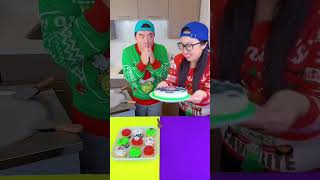 Ice cream challenge🍨 grinch cake vs cupcake merrychristmas funny shots [upl. by Chaves]