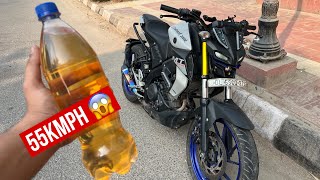 YAMAHA MT15 MILEAGE TEST  55KMPH😱 [upl. by Miyasawa]