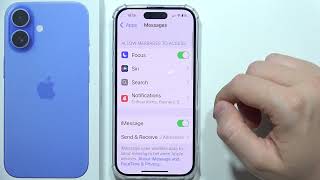iPhone 16 How to Turn OnOff iMessage [upl. by Aleece801]
