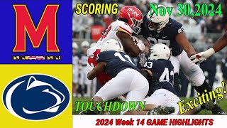 Penn State vs Maryland WEEK 14 FULL GAME 4thQtr Nov 302024 Mens College Football [upl. by Aliekahs]