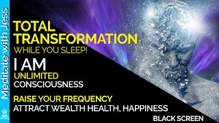 BLACK SCREEN Positive Affirmations REPROGRAM WHILE YOU SLEEP Raise Your Consciousness Health Wealth [upl. by Calbert643]