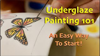 Underglaze Painting 101  Painting Pottery [upl. by Nelrah]