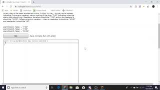 Logic1 Alarm Clock Java Tutorial  Codingbatcom [upl. by Amiarom349]