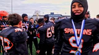 1 U11 StLaurent Spartans Canadian Championship Highlights 2023 MRFL [upl. by Olly226]