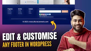 Easily Edit Footer in any WordPress Theme 2024 [upl. by Attaynek]