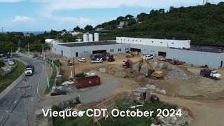 Construction Continues on Vieques CDT October 2024 [upl. by Ahteres]