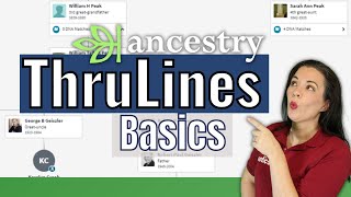 Ancestry ThruLines Basics of Building a Family Tree with DNA Matches [upl. by Euv]