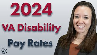 2024 VA Disability Pay Chart and Compensation Rates [upl. by Eileek558]