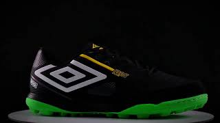 Chuteira Umbro Society Pro 5 Bump Club Brfutsal Preto e Verde [upl. by Thirza]