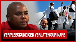 🚀 De Nieuwe Politiek Live grote groep verpleegkundigen verlaat Suriname [upl. by Ruy]