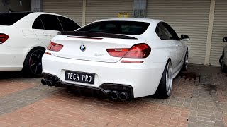 BMW 640i F12F13 N55 Engine Turbo Back Exhaust System [upl. by Frech]