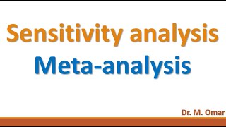 sensitivity meta analysis [upl. by Eniluqaj894]