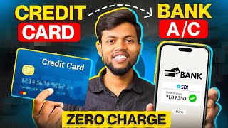 Transfer Money From Credit Card To Bank Account  No Charges [upl. by Ymerrej]