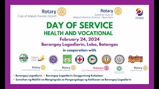 A Health and Vocational Outreach Serving Lagadlarin Batangas [upl. by Ahtelat]